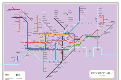 Valerie Brandes featured in TfL's "City of Women" Tube Map