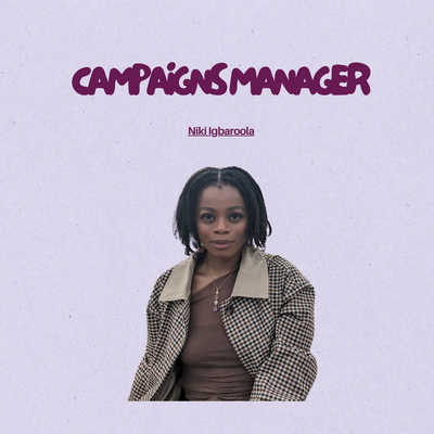 Meet team Jacaranda | Niki Igbaroola, Campaigns Manager